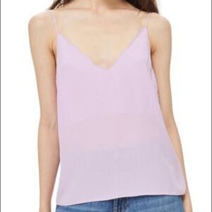 Topshop Lilac Scallop Camisole Size 4